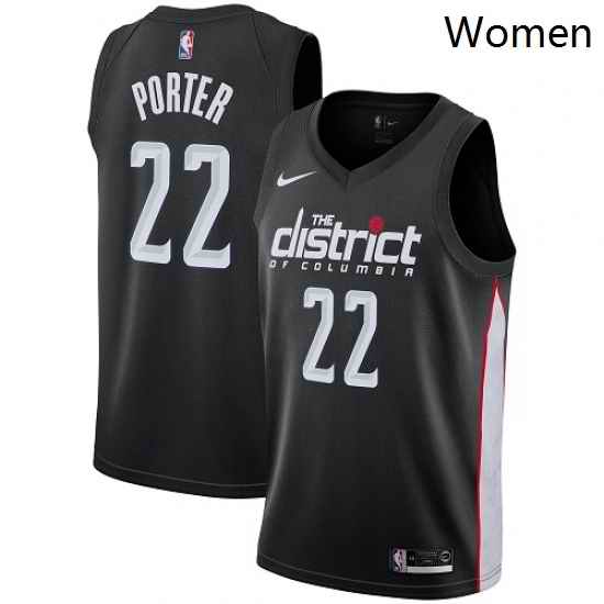 Womens Nike Washington Wizards 22 Otto Porter Swingman Black NBA Jersey City Edition